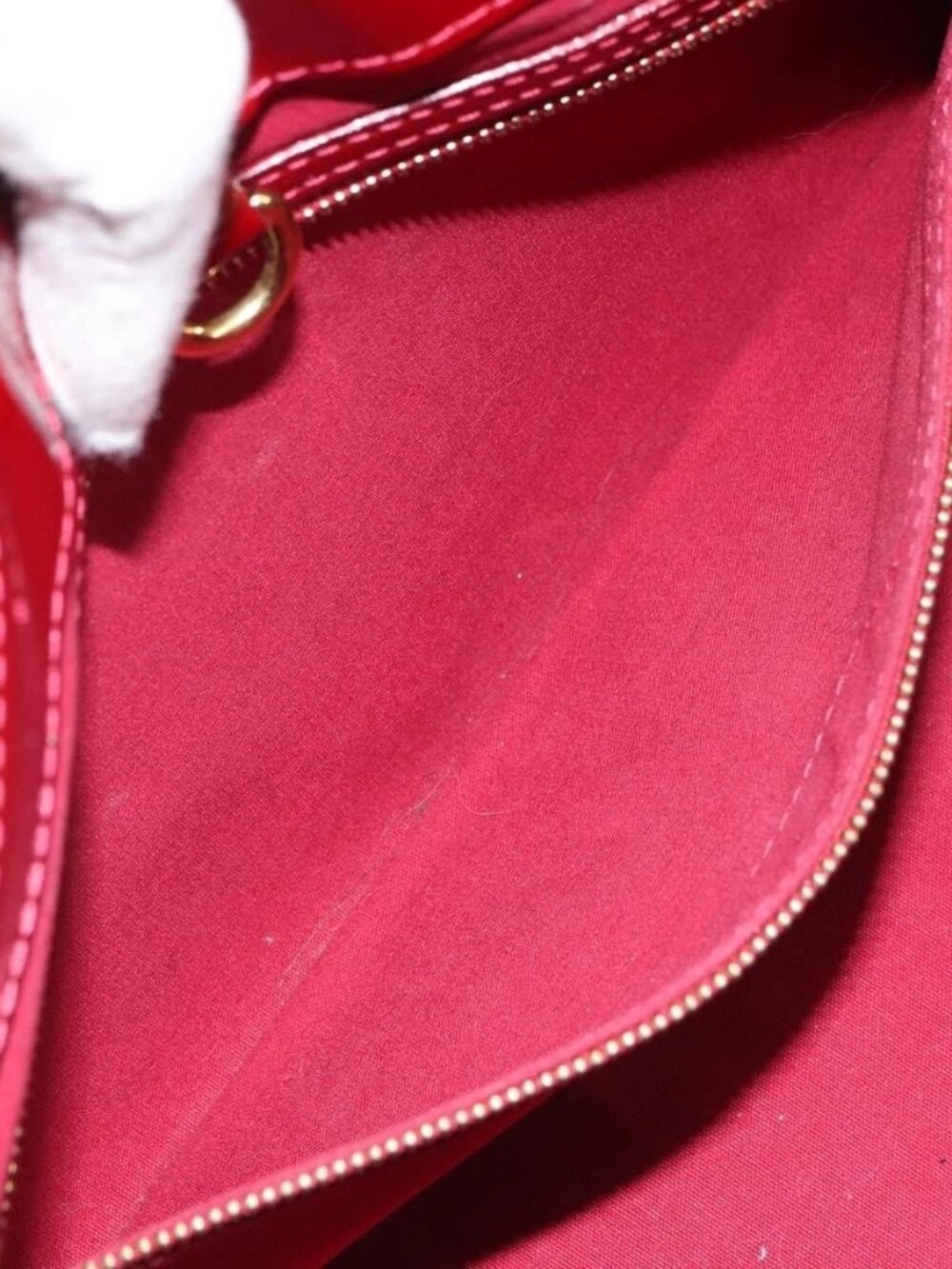 LOUIS VUITTON Vernis Wilshire PM Hand Bag Pomme D'amour - Picture 13 of 16